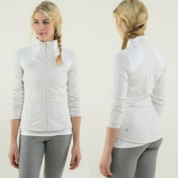 lululemon athletica Jackets & Blazers - Lululemon Forme Zip Up White Dune Jacket